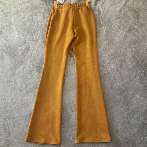Forever 21 Faux Suede Lace-Up Flare Pants - Picture 4 of 5